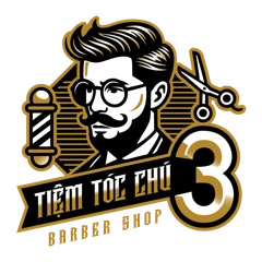 Logo Tiệm tóc Chú 3