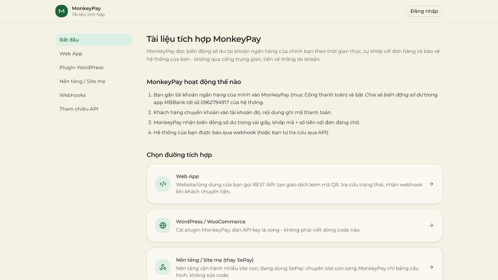 MonkeyPay - Payment gateway with automatic bank reconciliation